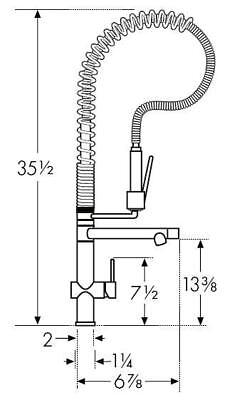 BRAND NEW   FRANKE Pull Out Kitchen Faucet With Spray   FF 1700