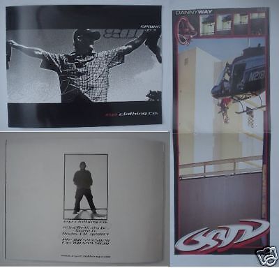 XYZ DANNY WAY SKATEBOARDS HELICOPTER DROP AIR DC SHOES POSTER CATALOG 