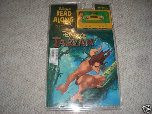 Tarzan,Disney Read Along Book and Cassette,NIP 9780763405304  