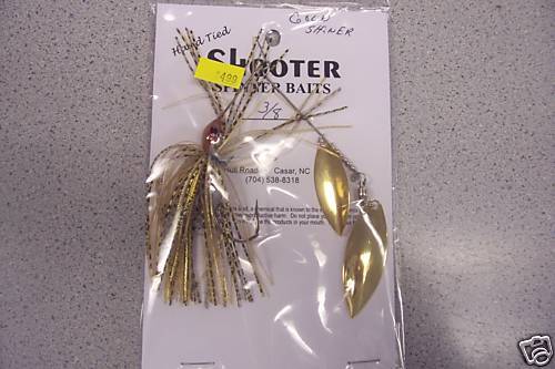 SHOOTER SPINNERBAIT 3/8OZ OR 1/2OZ     GOLD SHINER  