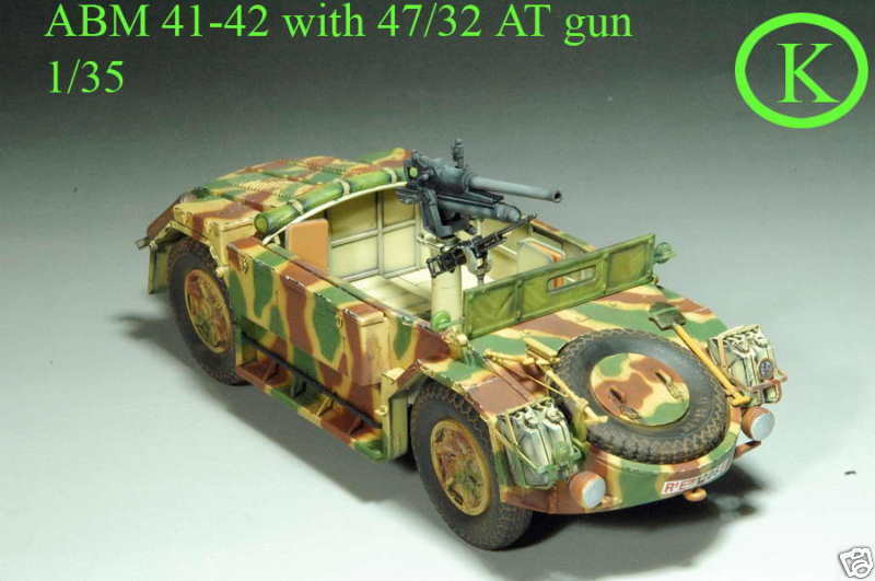 BUILT 1/35 ◆★ ABM 41 42 with 47/32 AT gun ◆★  