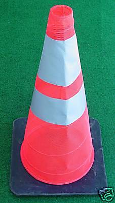 28 Collapsible Orange Banded Safety Cone USA MADE L@@K  