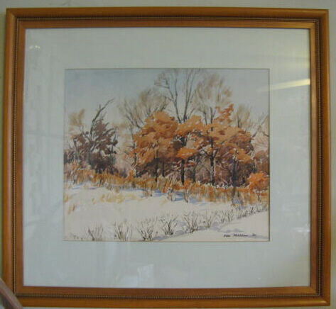 1950 watercolor PAINTING BY PAUL PROEHL   CHICAGO ARTIST  travel 