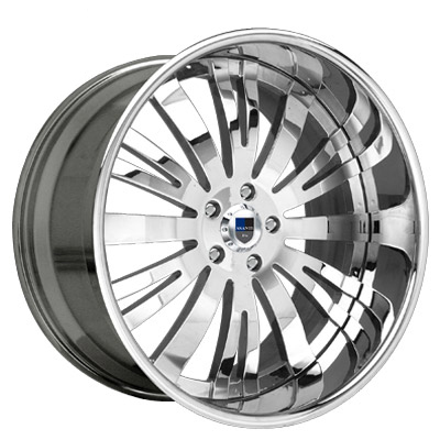 AF113 AF 113 Chrome Multi 2 Piece Rims Wheels Tires Package