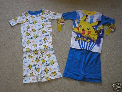 New Pair Pokemon Pajamas Size 4 Shorts Summer Sets  