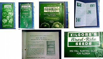 Kilgore Plant City FL Seed Insecticide Catalog 1952 VG  