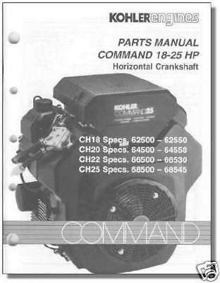 TP 2439 C NEw PARTS Manual KOHLER Engine For CH18 CH25  