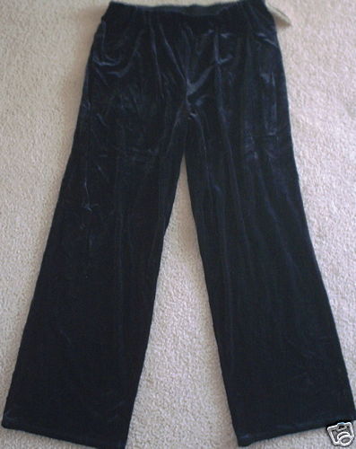 NWT MAX STUDIO WOMAN BLACK VELVET PANTS PLUS SIZE 2X  