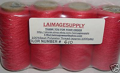 4tubes Spun Polyester Quilting Serger Sewing Thread#610  