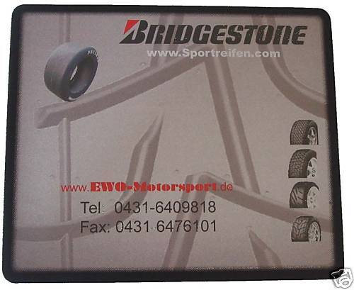 Rennreifen Bridgestone Motorsport Mousepad   Rarität  