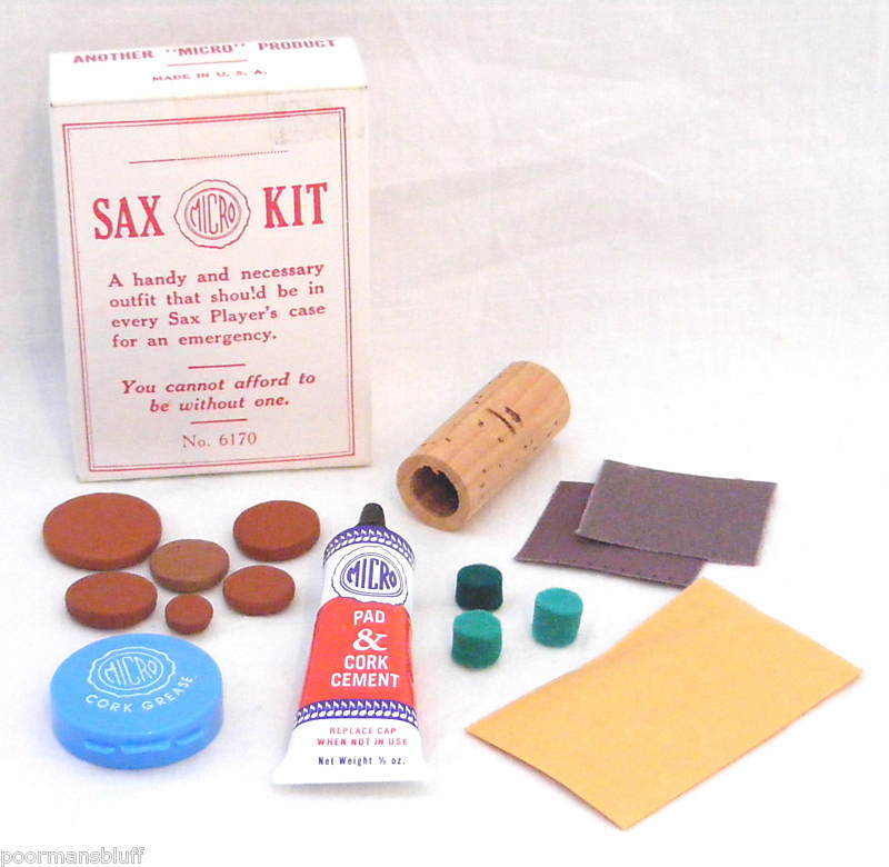 MICRO SAXOPHONE EMERGENCY REPAIR KIT w/INSTRUCTIONS NEW  