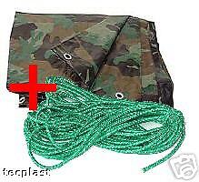   Bâche Camouflage Type Army 1,80m x 3m en 140g/m²