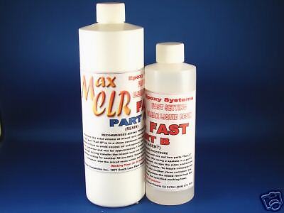 EPOXY RESIN CRYSTAL CLEAR FAST SET FIBERGLASSING 24oz  