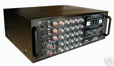 720W 7CH Pro. Karaoke DJ Mixer & Amp.Echo Key control  