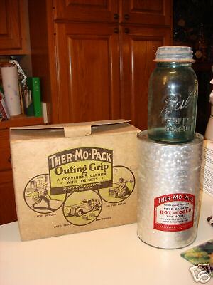 Early THER MO PACK THERMOS & CARRYING CASE 1930s Era  