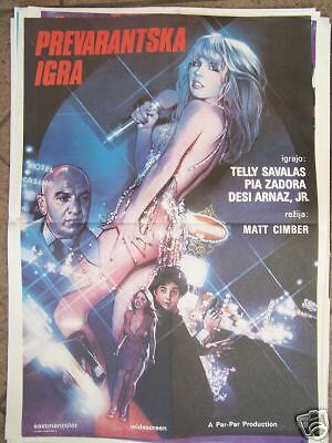 FAKE OUT TELLY SAVALAS/PIA ZADORA YUGO MOVIE POSTER 83  