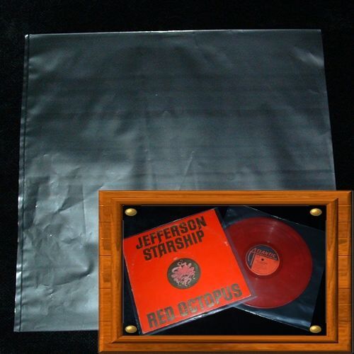 LP 33rpm Vinyl 12"Album Record Lot 75 Clear Exterior Storage Dust Covers Bag New