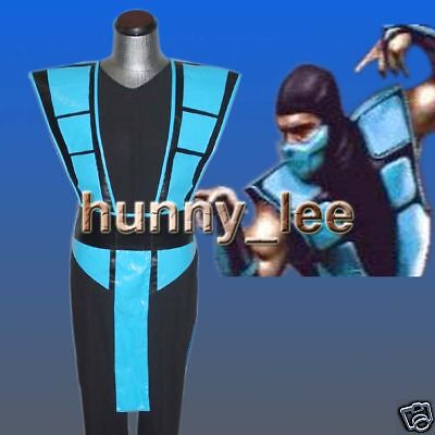 Mortal Kombat 3 Sub-zero Cosplay Costume Custom-Made Blue