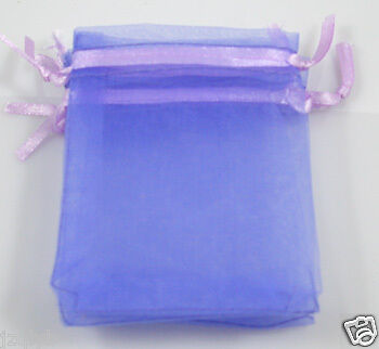 100* 7x9CM Pouch Organza Gift Bags Wedding favor  