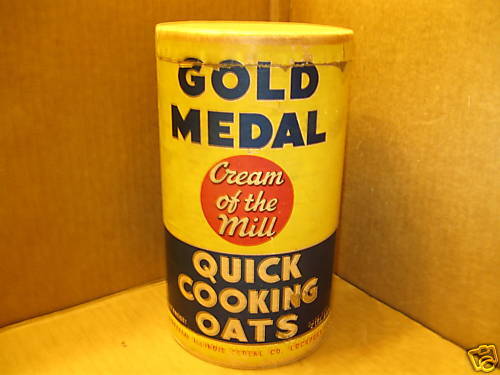 Vintage Gold Medal Vintage Oats Box 1944 65 yr old  