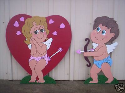 CUPID Strikes Valentine Yard Art Decoration  