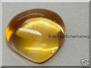 schöner nat. CITRIN Cabochon Triangel 17 x 16 mm  