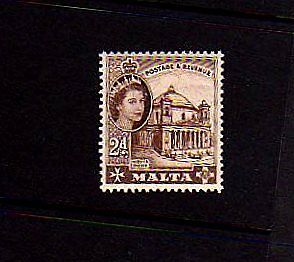 MALTA   1956   QE II   MOSTA DOME   SC# 250   MINT  